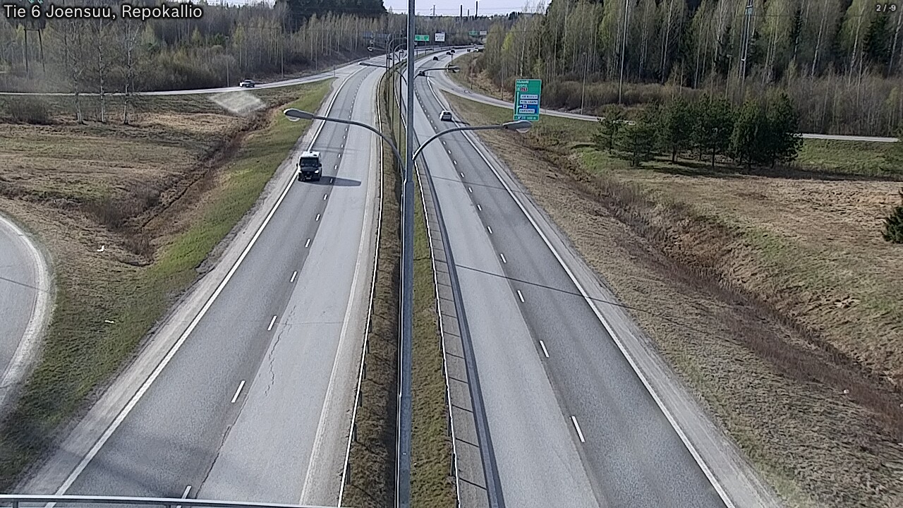 Kelikamerat Kuva Tie 6 Joensuu, Repokallio, Joensuu, Pohjois-Karjala