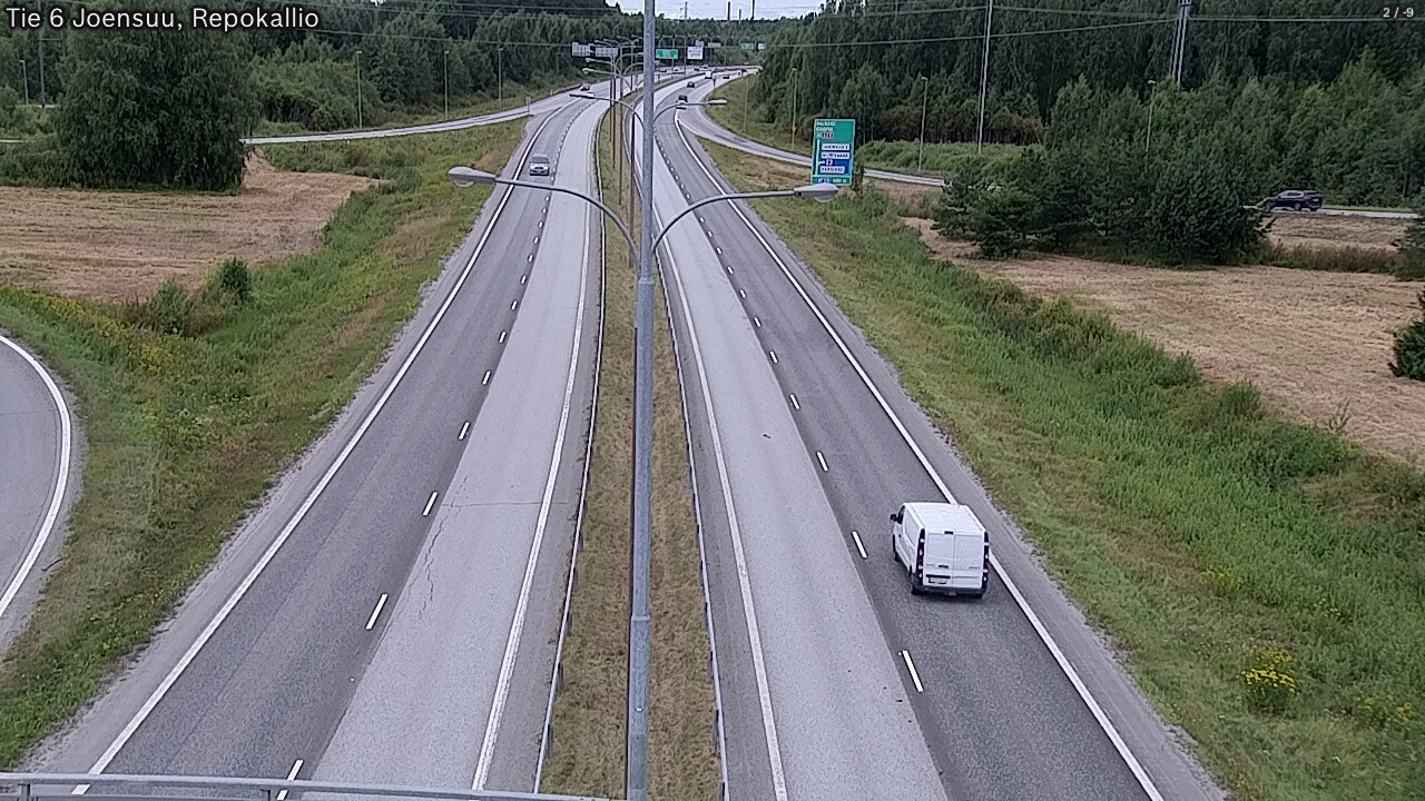 Weather Camera Image Road 6 Joensuu, Repokallio, Joensuu, Pohjois-Karjala