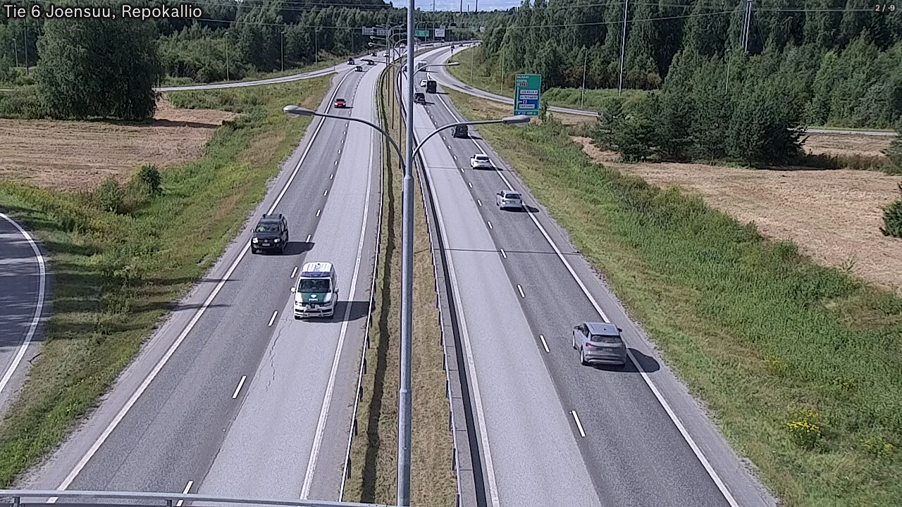 Kelikamerat Kuva Tie 6 Joensuu, Repokallio, Joensuu, Pohjois-Karjala