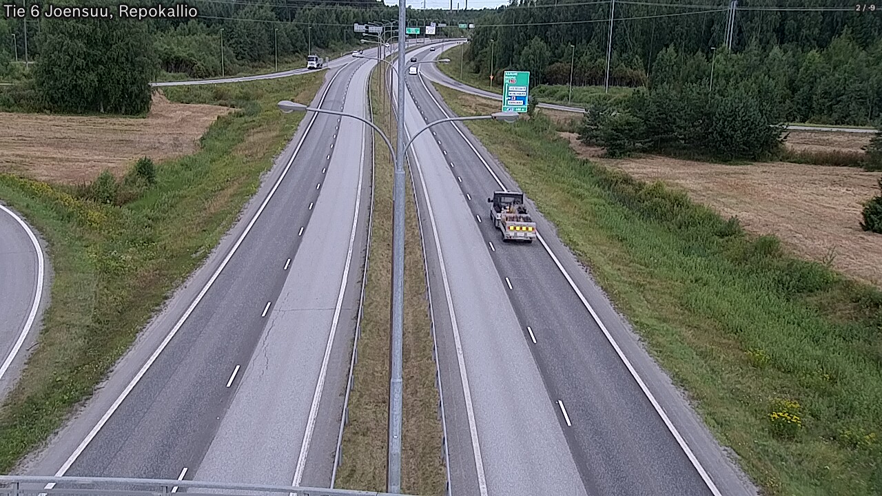 Weather Camera Image Väg 6 Joensuu, Repokallio, Joensuu, Pohjois-Karjala