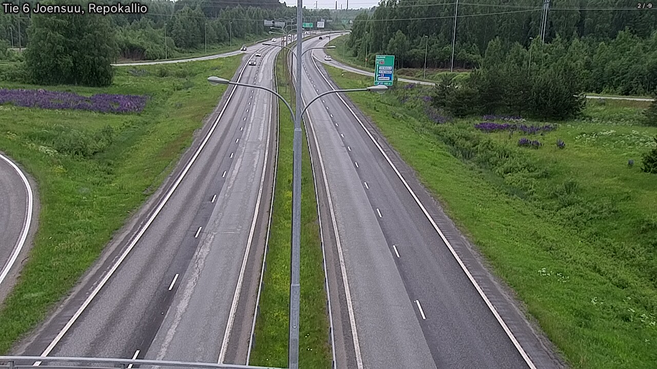 Kelikamerat Kuva Tie 6 Joensuu, Repokallio, Joensuu, Pohjois-Karjala