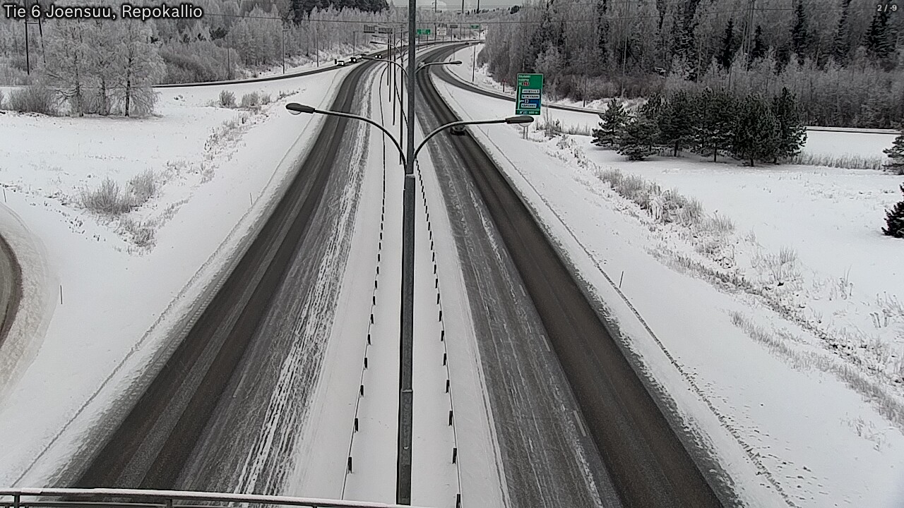 Weather Camera Image Road 6 Joensuu, Repokallio, Joensuu, Pohjois-Karjala