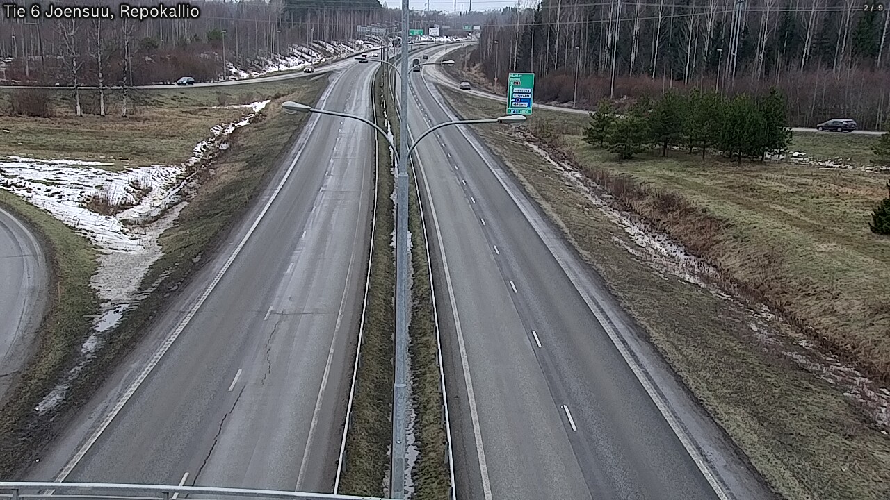 Weather Camera Image Väg 6 Joensuu, Repokallio, Joensuu, Pohjois-Karjala