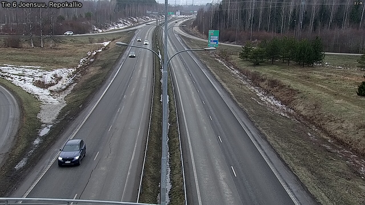 Weather Camera Image Road 6 Joensuu, Repokallio, Joensuu, Pohjois-Karjala