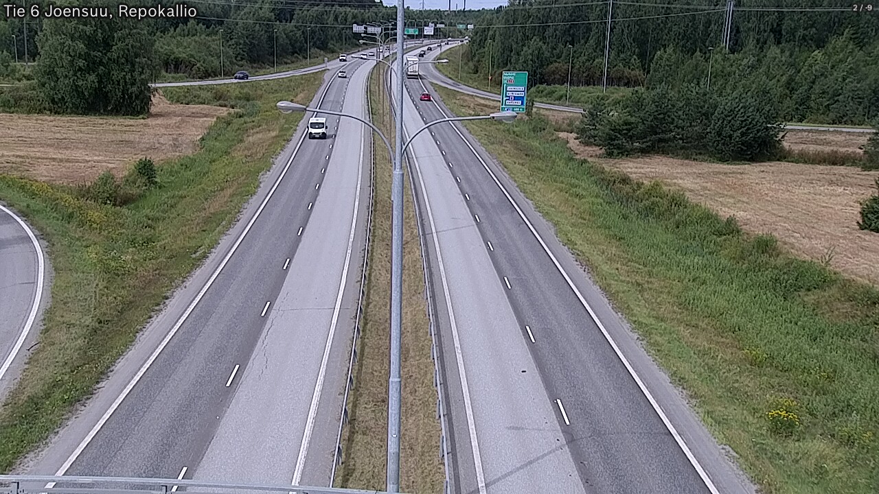 Weather Camera Image Väg 6 Joensuu, Repokallio, Joensuu, Pohjois-Karjala