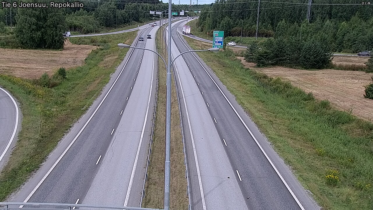 Weather Camera Image Väg 6 Joensuu, Repokallio, Joensuu, Pohjois-Karjala