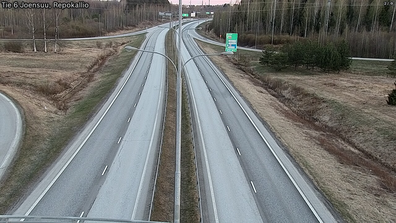Weather Camera Image Road 6 Joensuu, Repokallio, Joensuu, Pohjois-Karjala