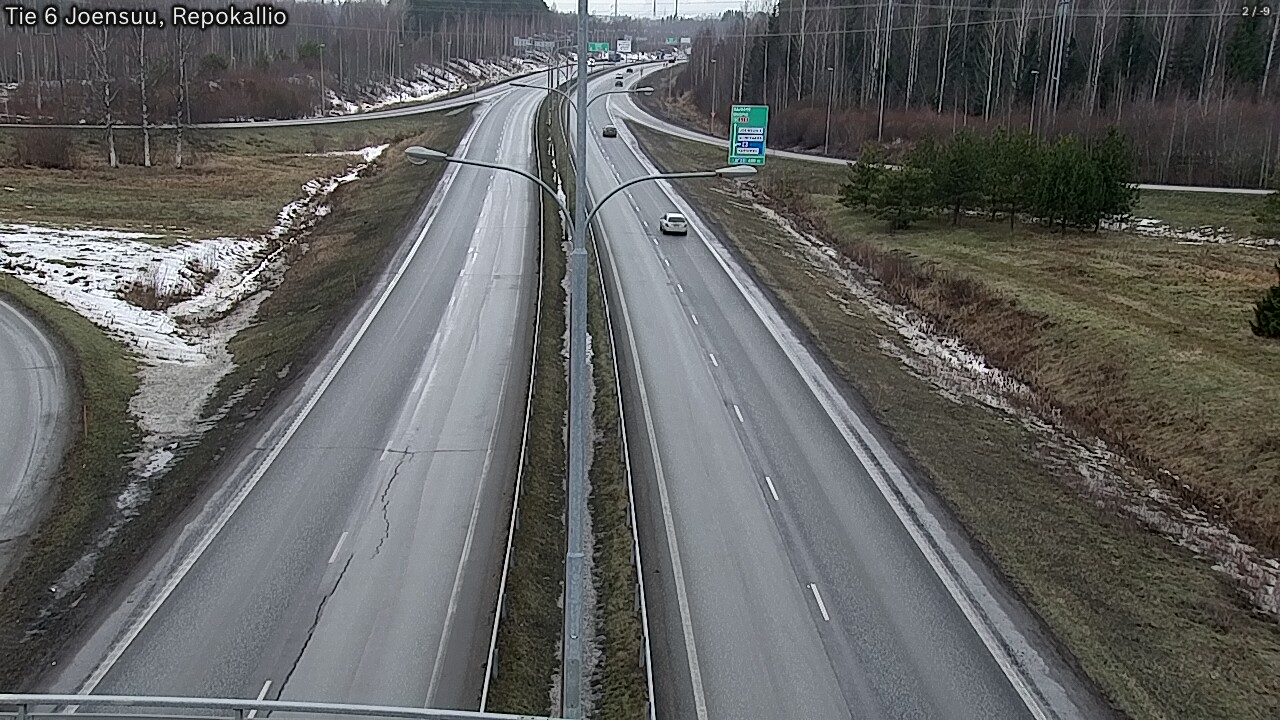Weather Camera Image Väg 6 Joensuu, Repokallio, Joensuu, Pohjois-Karjala