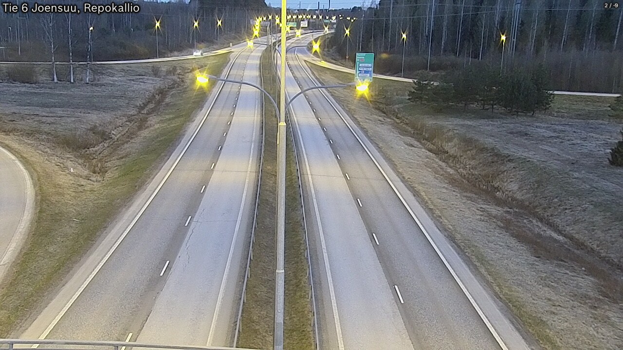 Weather Camera Image Road 6 Joensuu, Repokallio, Joensuu, Pohjois-Karjala