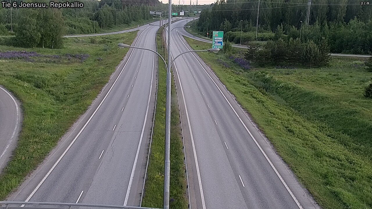 Weather Camera Image Road 6 Joensuu, Repokallio, Joensuu, Pohjois-Karjala