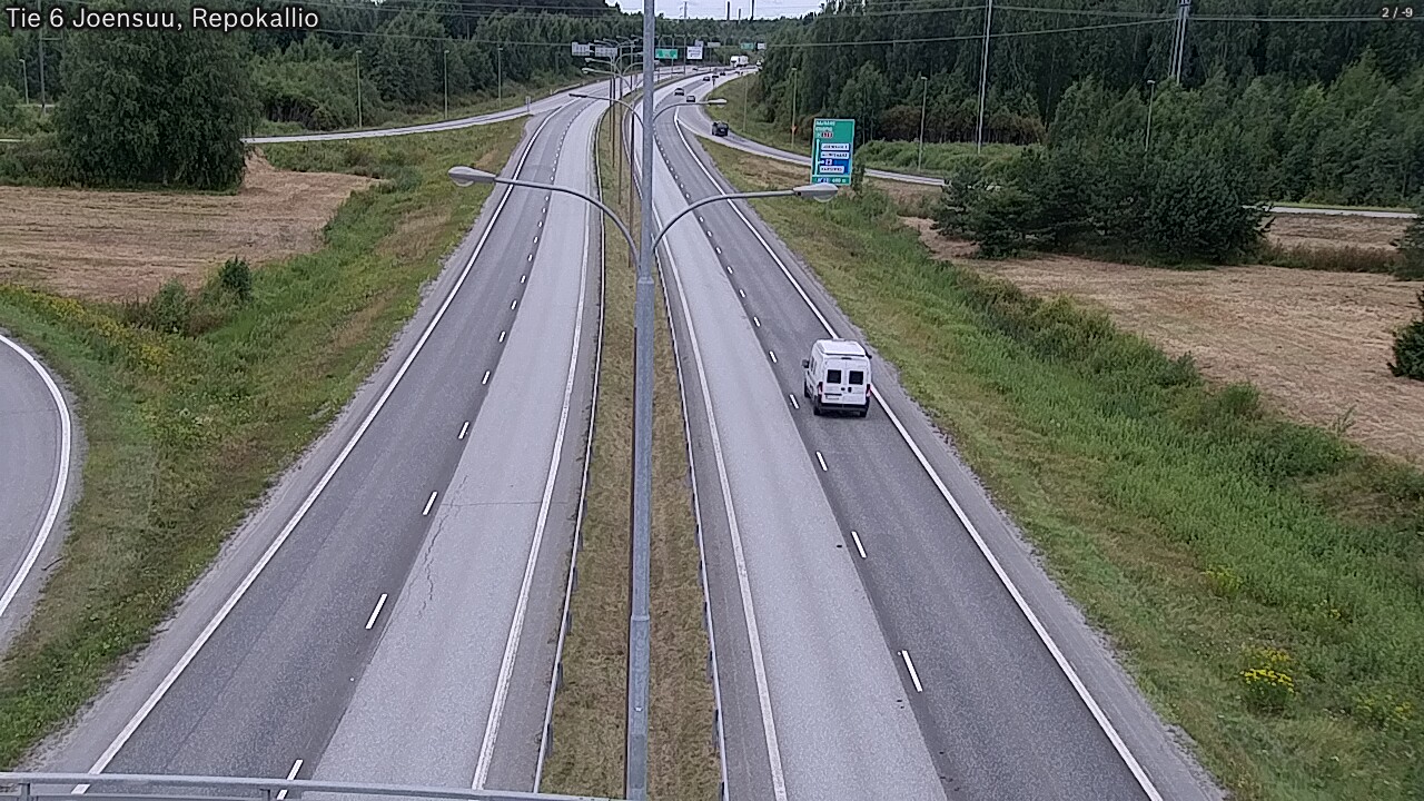 Weather Camera Image Väg 6 Joensuu, Repokallio, Joensuu, Pohjois-Karjala