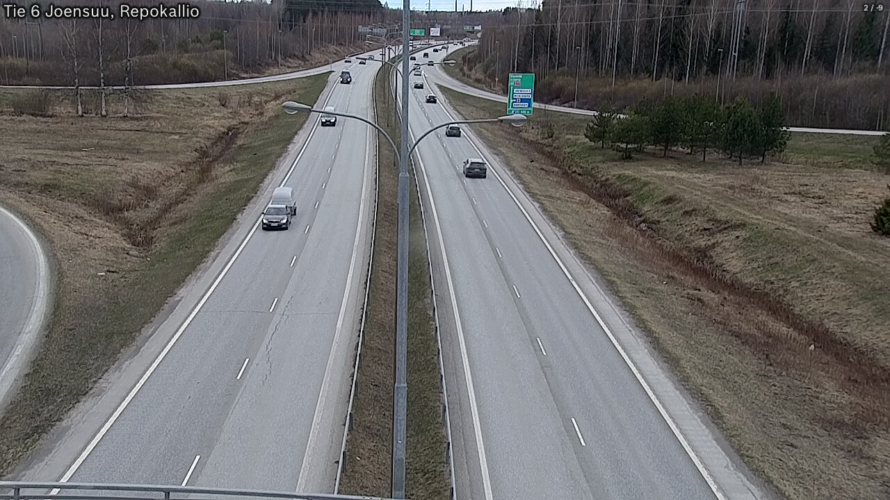 Weather Camera Image Road 6 Joensuu, Repokallio, Joensuu, Pohjois-Karjala