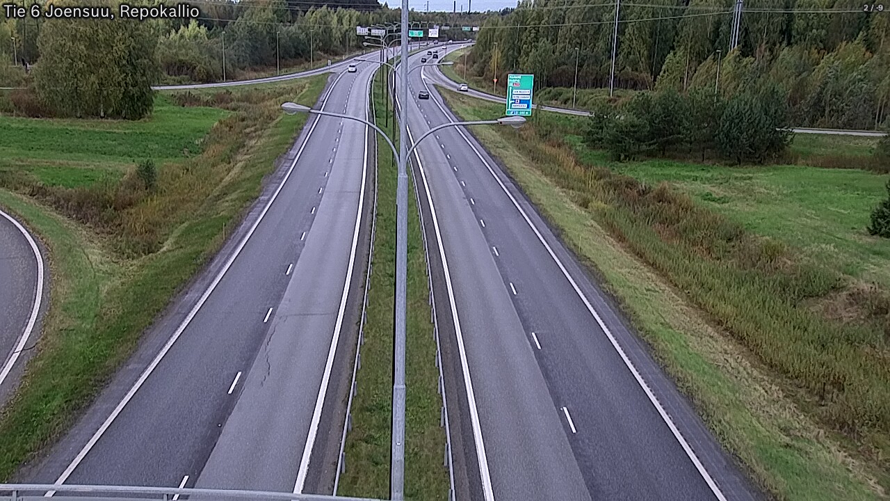 Weather Camera Image Road 6 Joensuu, Repokallio, Joensuu, Pohjois-Karjala