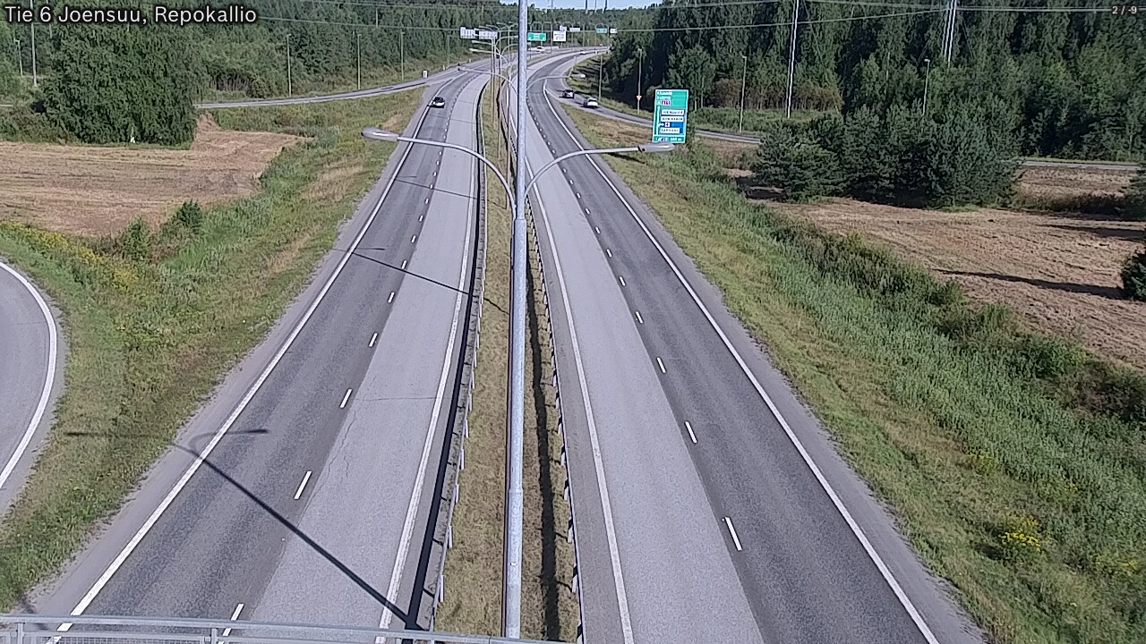 Weather Camera Image Road 6 Joensuu, Repokallio, Joensuu, Pohjois-Karjala