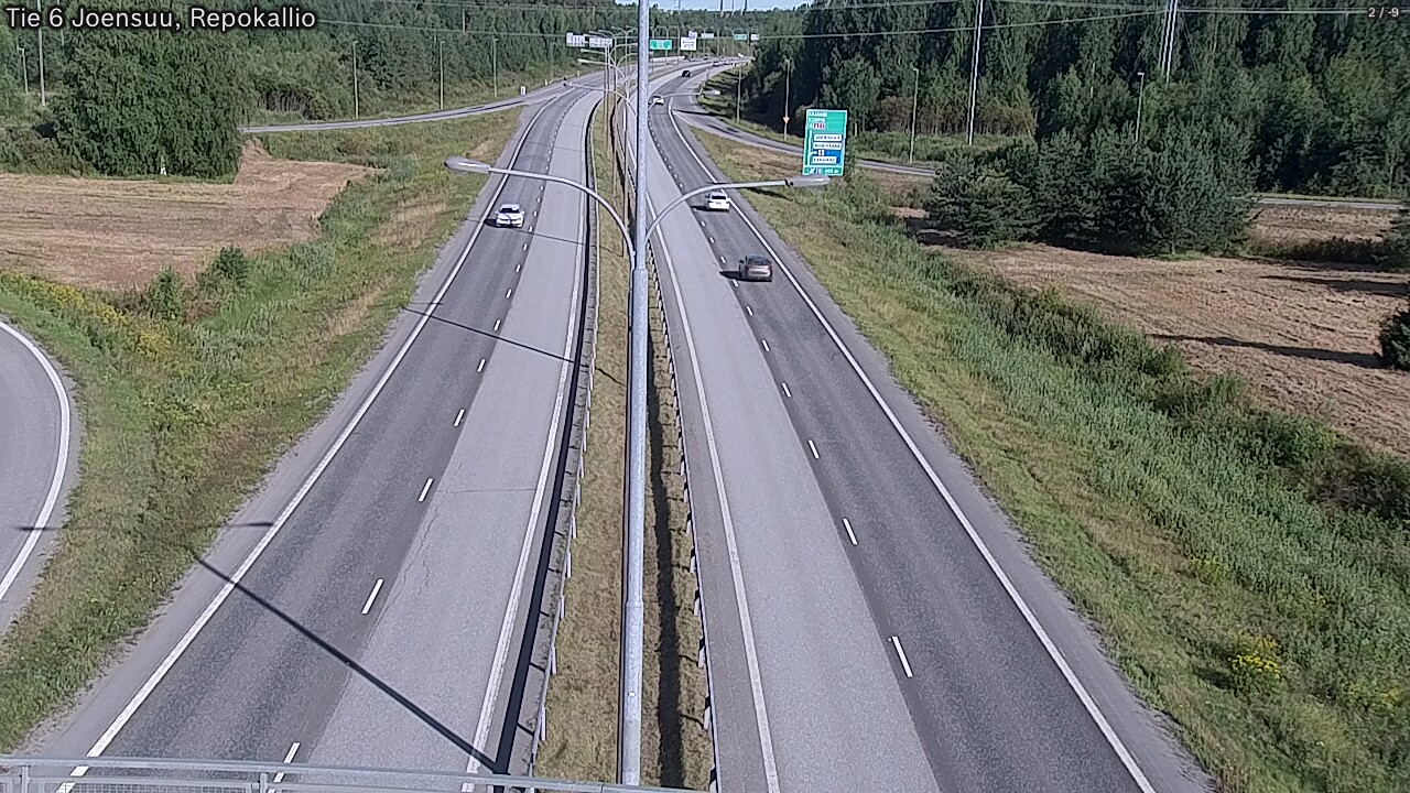 Weather Camera Image Road 6 Joensuu, Repokallio, Joensuu, Pohjois-Karjala
