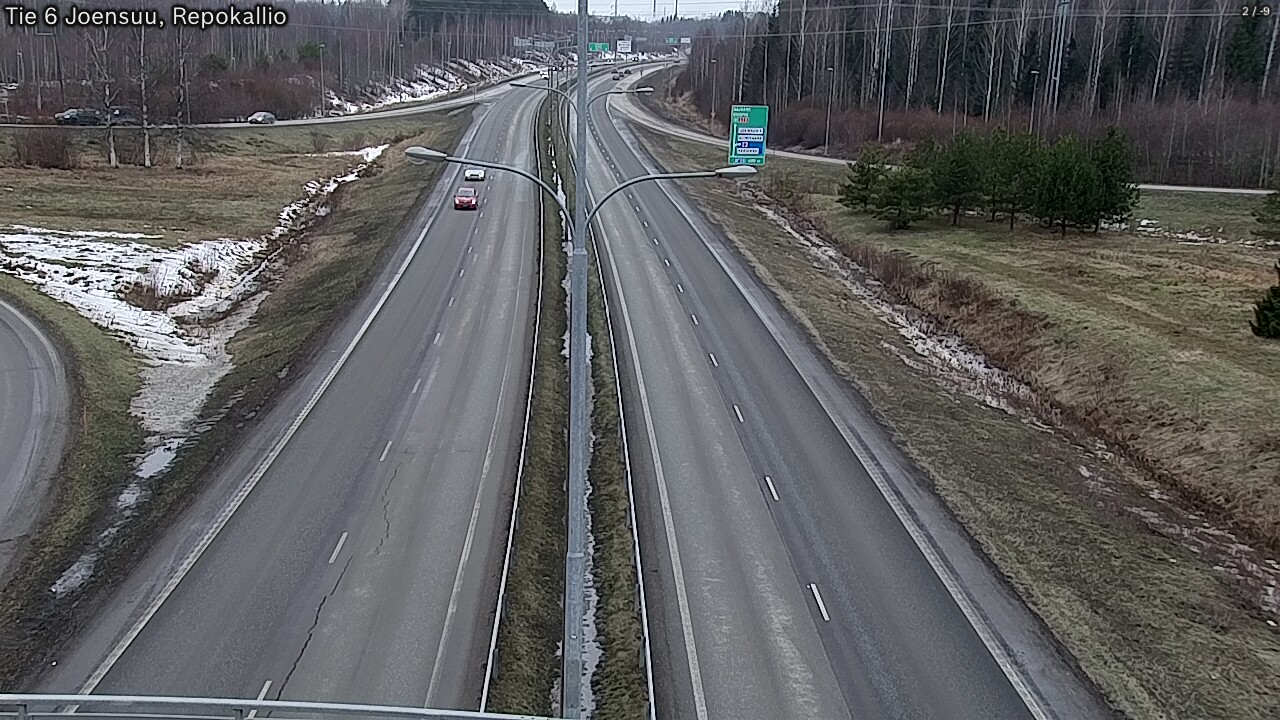 Weather Camera Image Road 6 Joensuu, Repokallio, Joensuu, Pohjois-Karjala