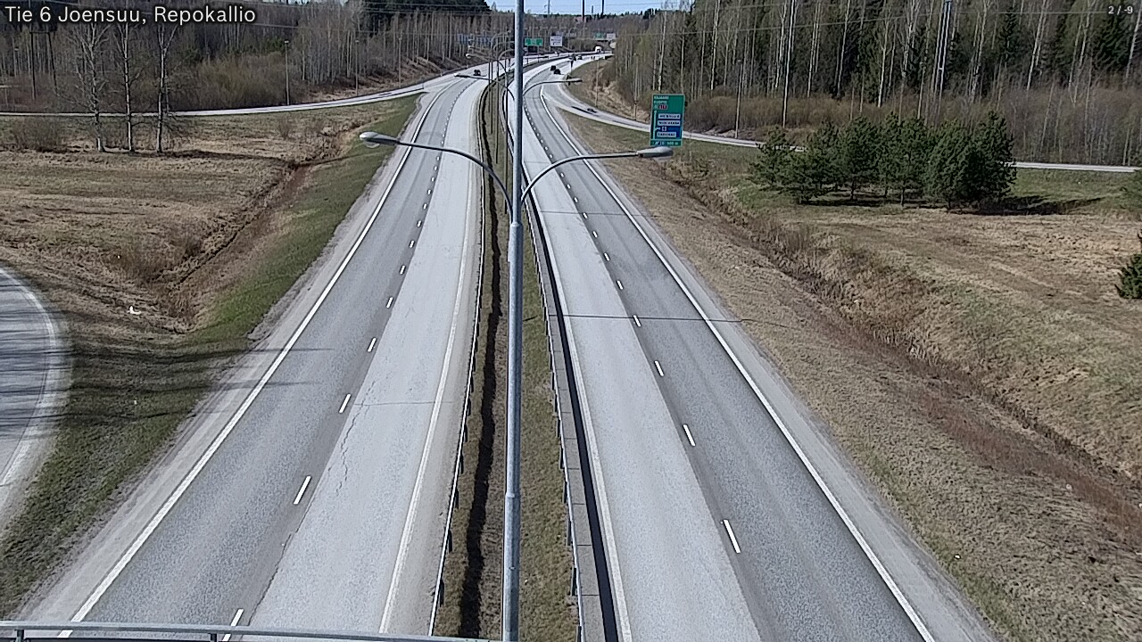 Kelikamerat Kuva Tie 6 Joensuu, Repokallio, Joensuu, Pohjois-Karjala