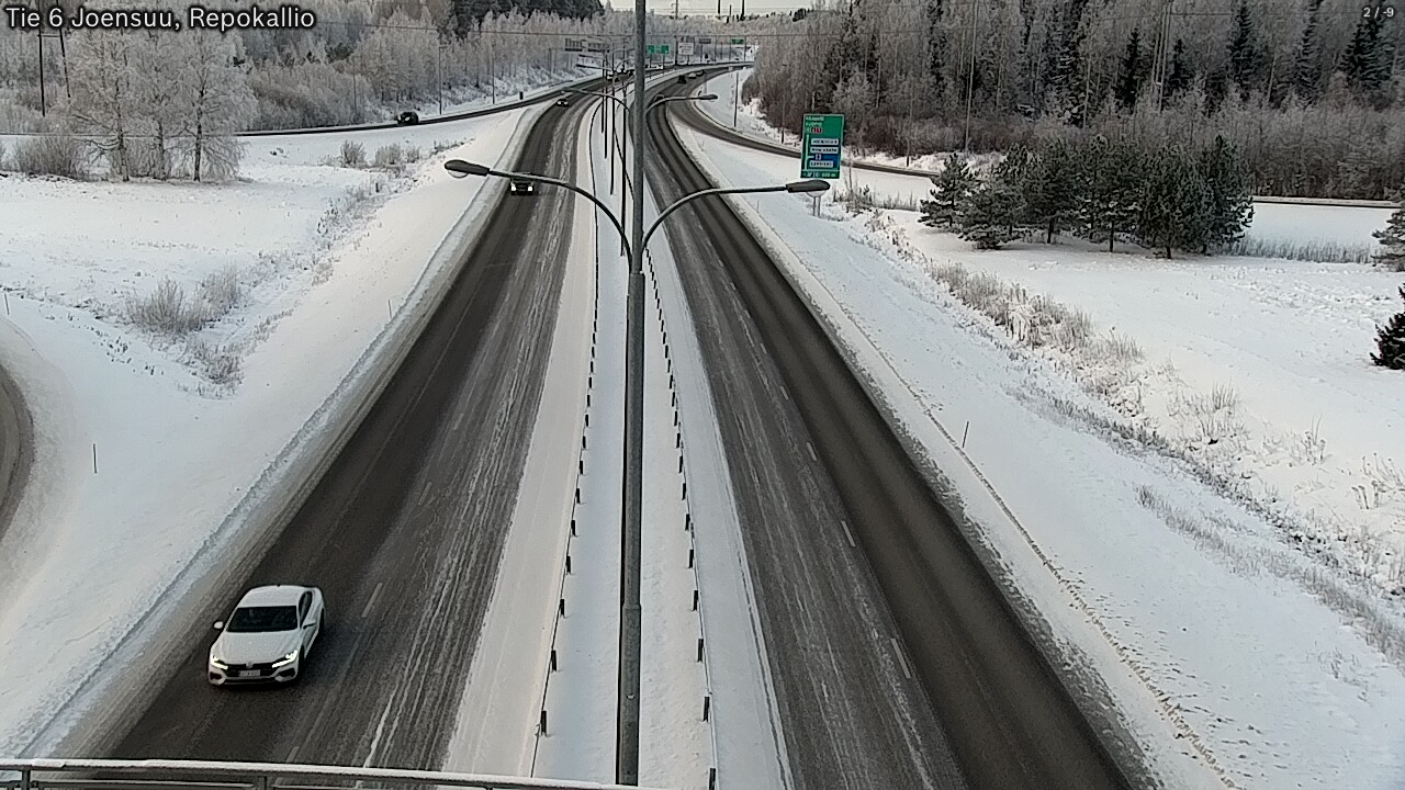 Weather Camera Image Väg 6 Joensuu, Repokallio, Joensuu, Pohjois-Karjala