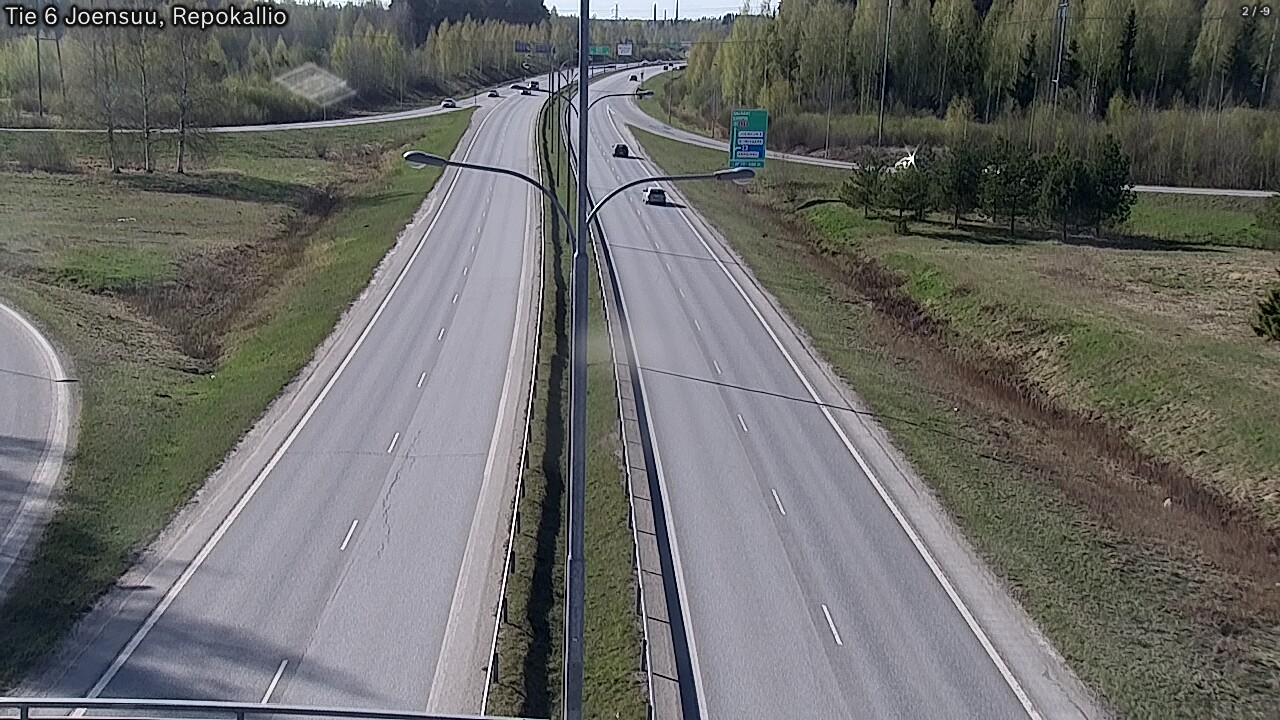 Weather Camera Image Väg 6 Joensuu, Repokallio, Joensuu, Pohjois-Karjala