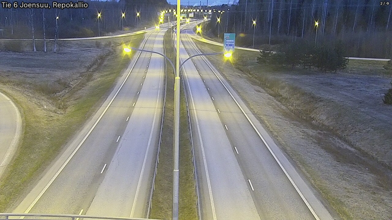 Weather Camera Image Road 6 Joensuu, Repokallio, Joensuu, Pohjois-Karjala