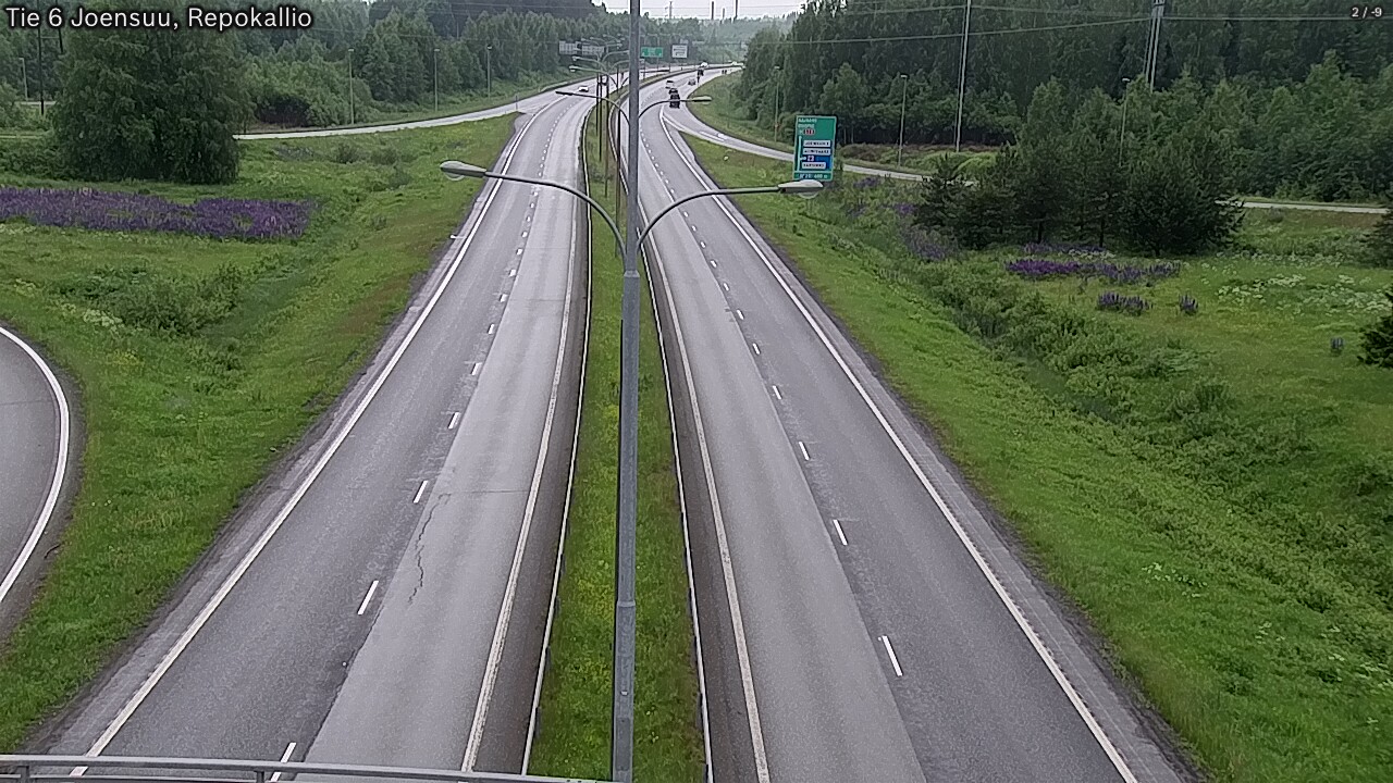 Weather Camera Image Road 6 Joensuu, Repokallio, Joensuu, Pohjois-Karjala
