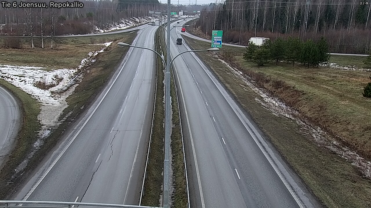 Weather Camera Image Road 6 Joensuu, Repokallio, Joensuu, Pohjois-Karjala