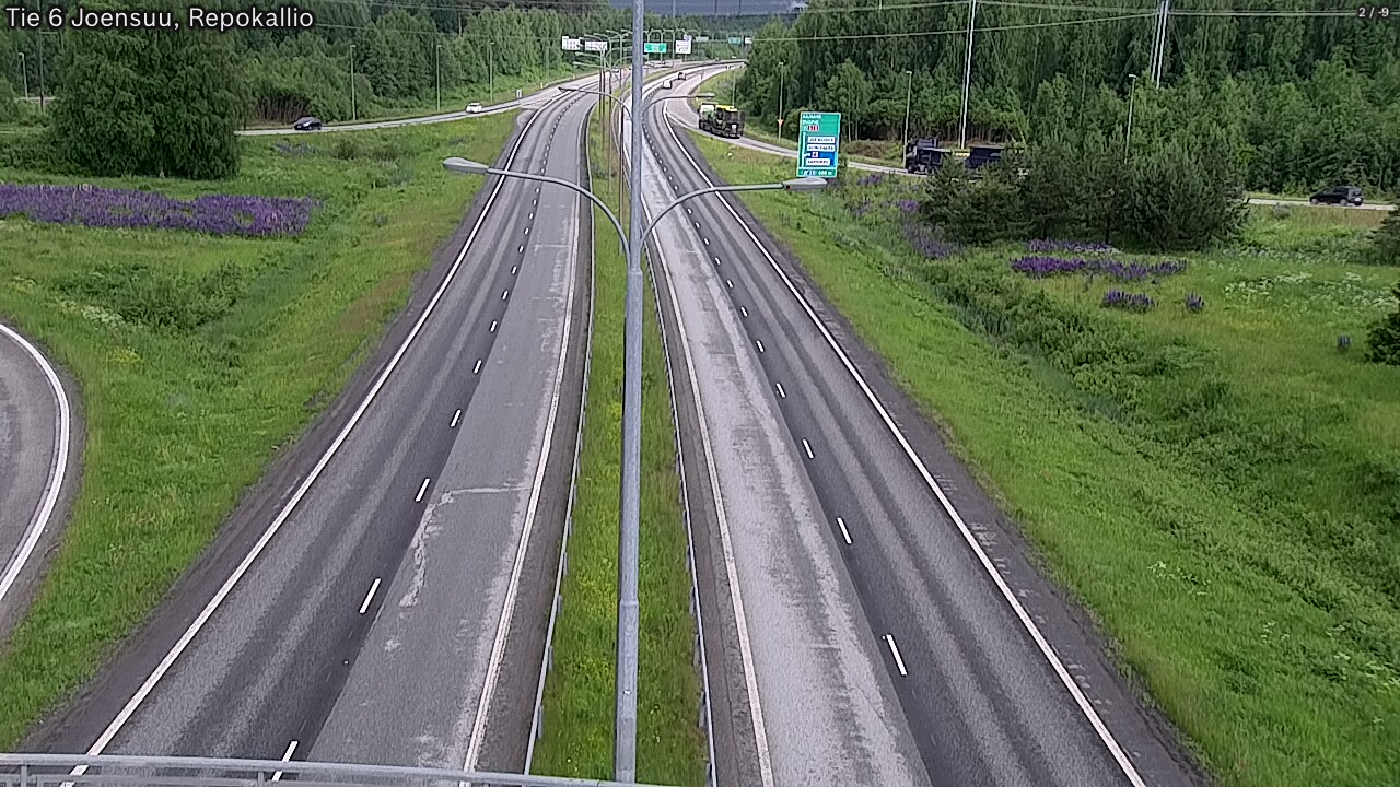 Kelikamerat Kuva Tie 6 Joensuu, Repokallio, Joensuu, Pohjois-Karjala