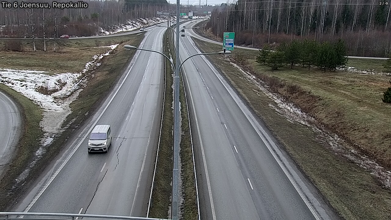 Weather Camera Image Väg 6 Joensuu, Repokallio, Joensuu, Pohjois-Karjala