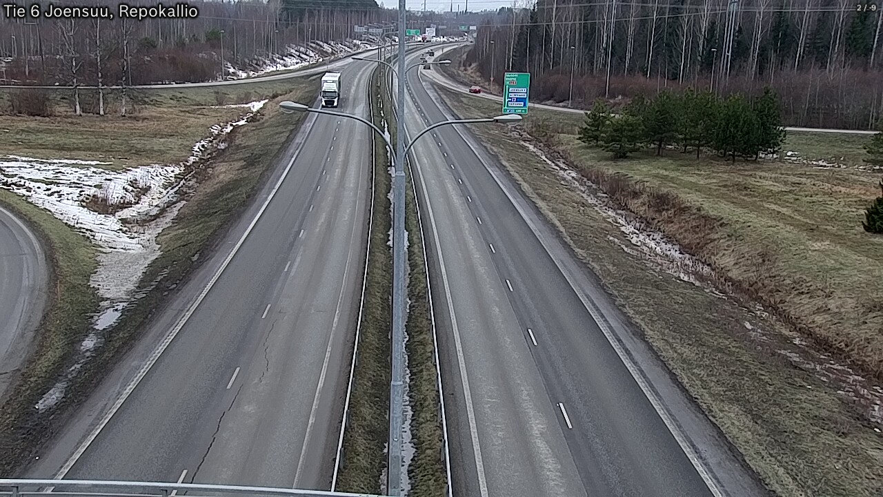 Weather Camera Image Road 6 Joensuu, Repokallio, Joensuu, Pohjois-Karjala