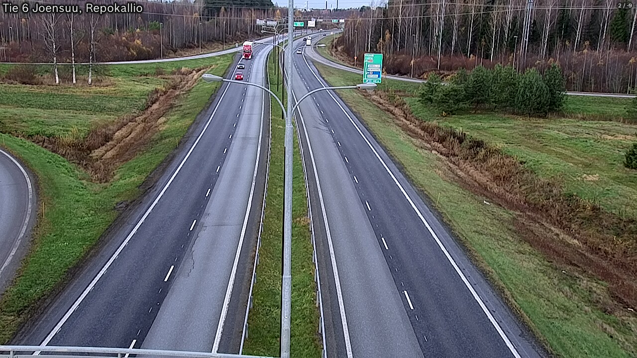 Weather Camera Image Väg 6 Joensuu, Repokallio, Joensuu, Pohjois-Karjala