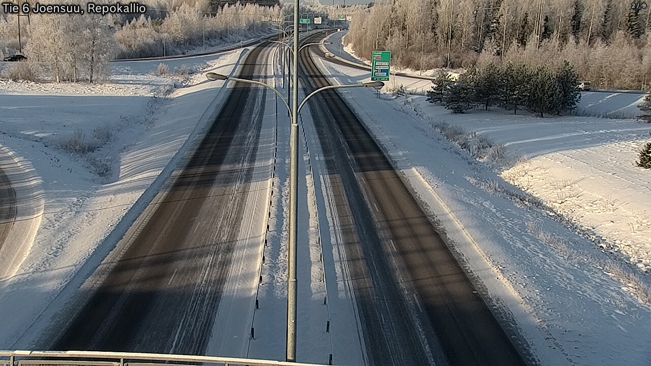 Weather Camera Image Väg 6 Joensuu, Repokallio, Joensuu, Pohjois-Karjala