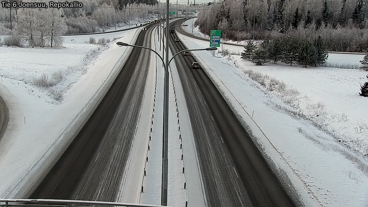 Weather Camera Image Väg 6 Joensuu, Repokallio, Joensuu, Pohjois-Karjala