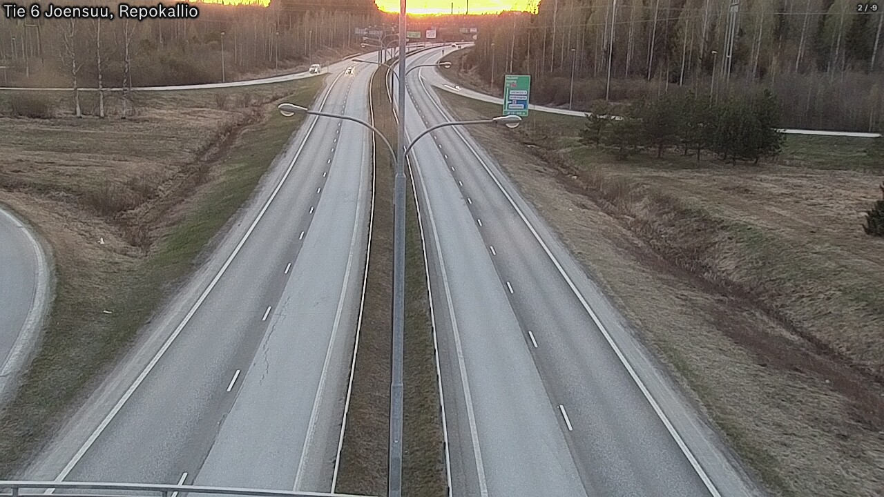 Kelikamerat Kuva Tie 6 Joensuu, Repokallio, Joensuu, Pohjois-Karjala