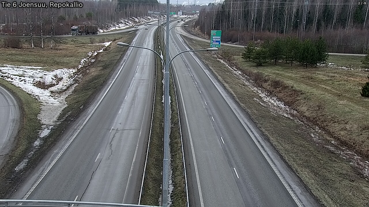 Weather Camera Image Väg 6 Joensuu, Repokallio, Joensuu, Pohjois-Karjala