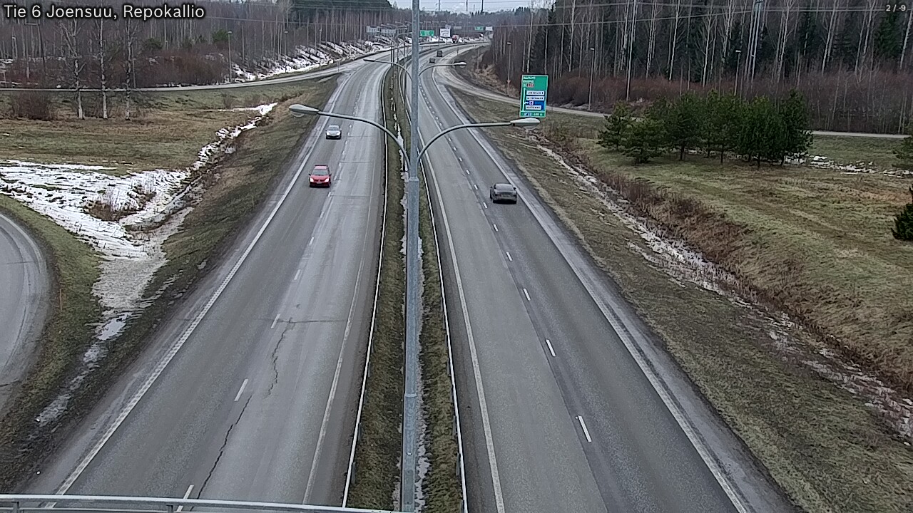 Weather Camera Image Väg 6 Joensuu, Repokallio, Joensuu, Pohjois-Karjala