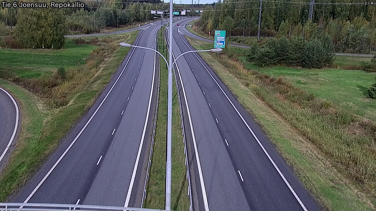 Weather Camera Image Road 6 Joensuu, Repokallio, Joensuu, Pohjois-Karjala
