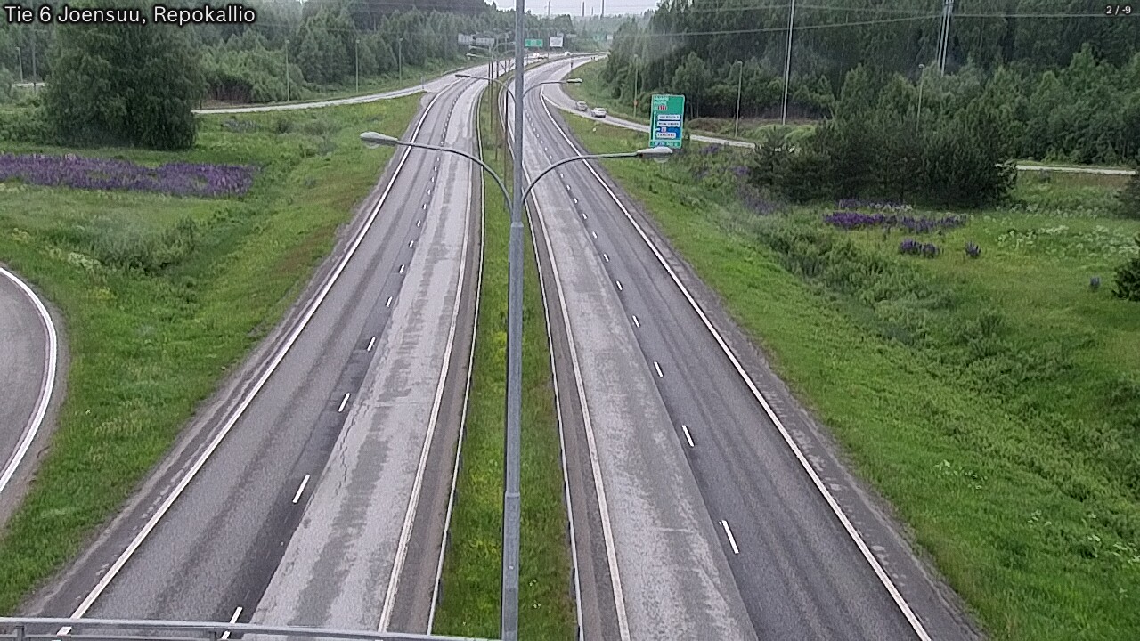 Kelikamerat Kuva Tie 6 Joensuu, Repokallio, Joensuu, Pohjois-Karjala