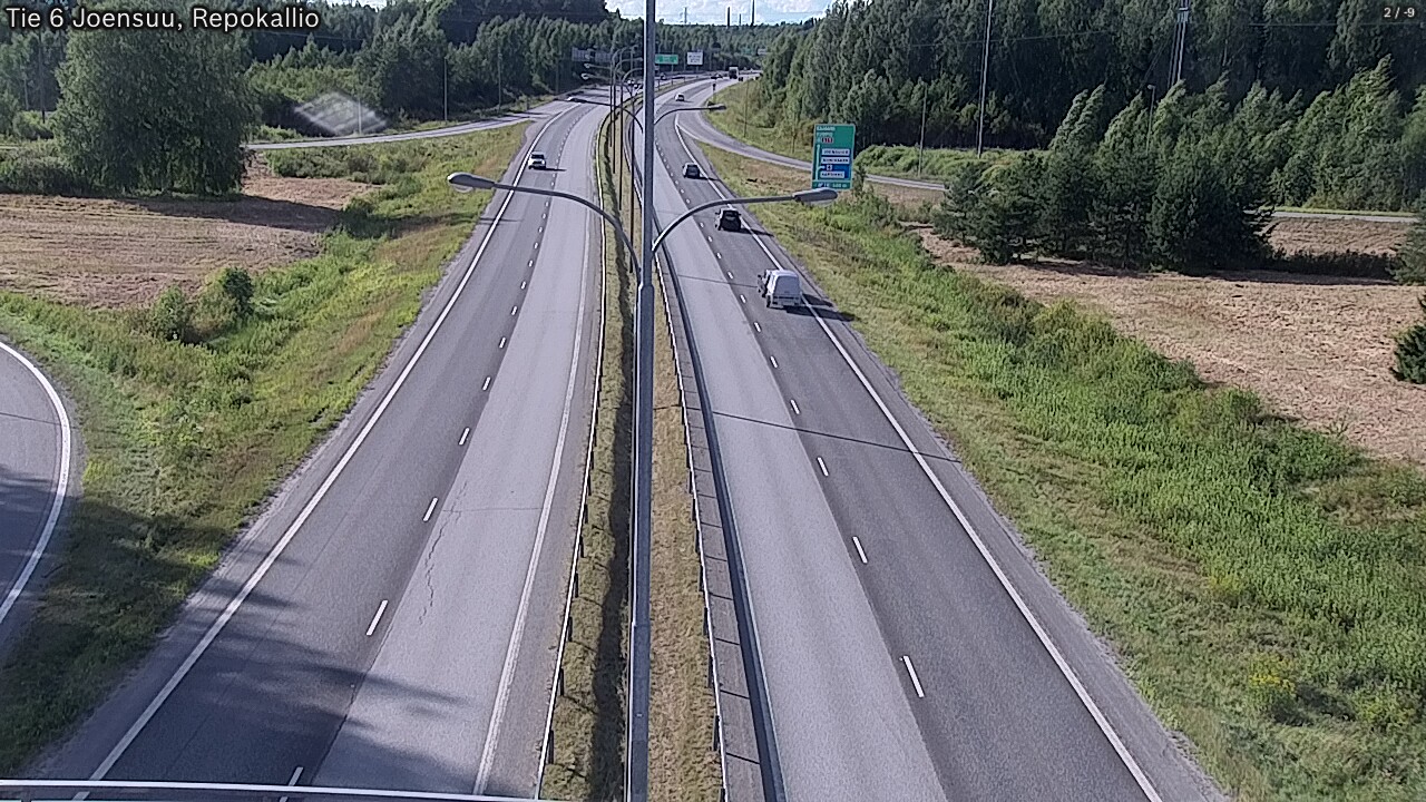 Kelikamerat Kuva Tie 6 Joensuu, Repokallio, Joensuu, Pohjois-Karjala