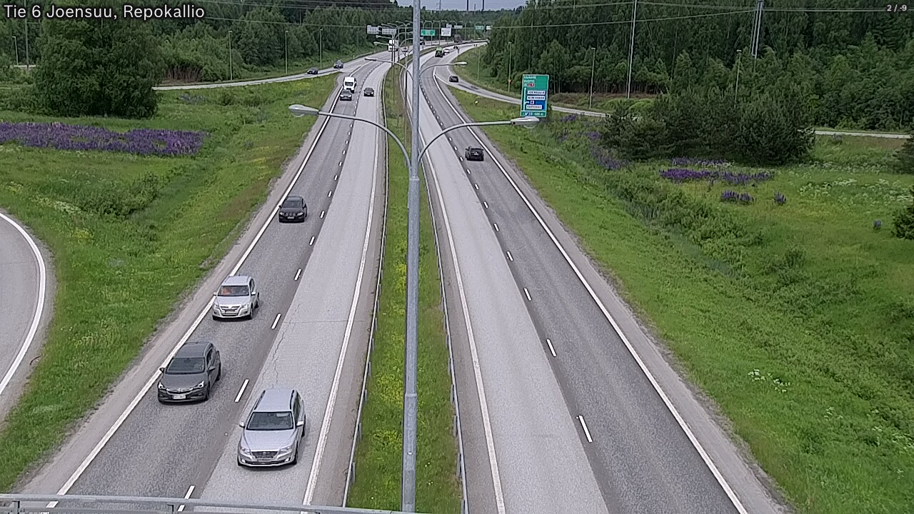 Kelikamerat Kuva Tie 6 Joensuu, Repokallio, Joensuu, Pohjois-Karjala