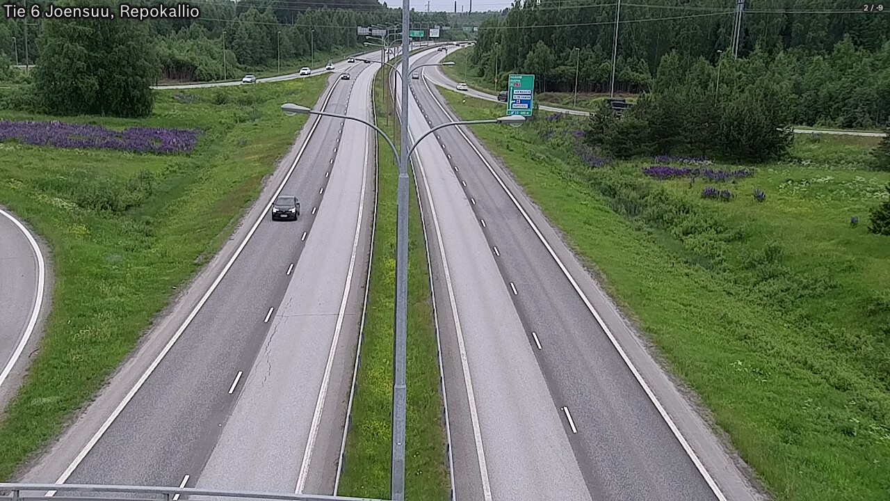 Kelikamerat Kuva Tie 6 Joensuu, Repokallio, Joensuu, Pohjois-Karjala