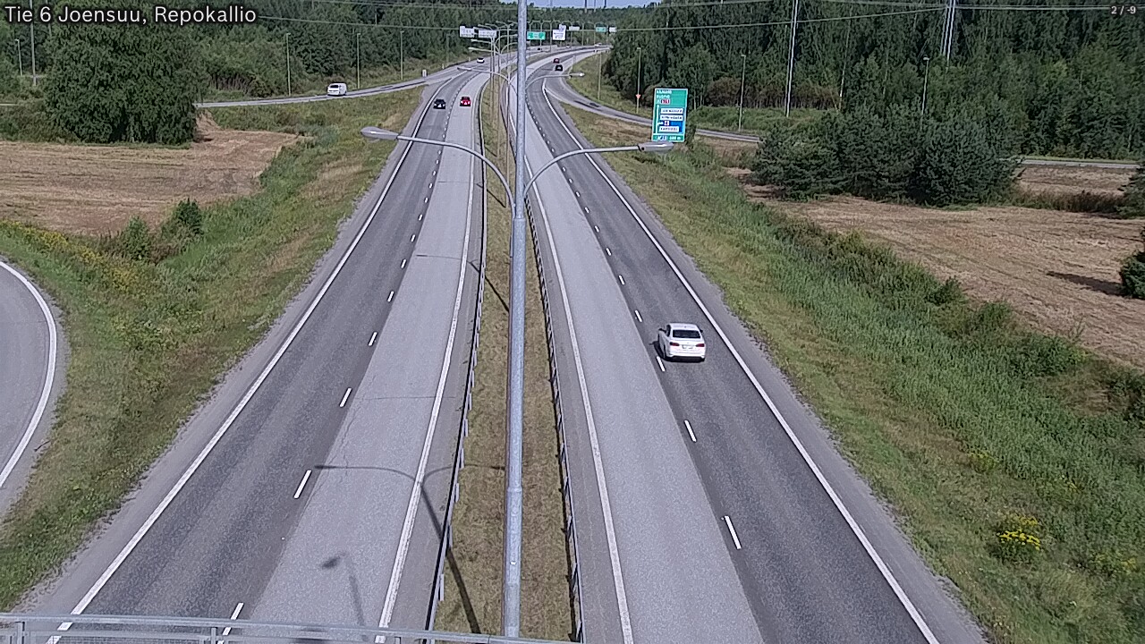 Weather Camera Image Väg 6 Joensuu, Repokallio, Joensuu, Pohjois-Karjala