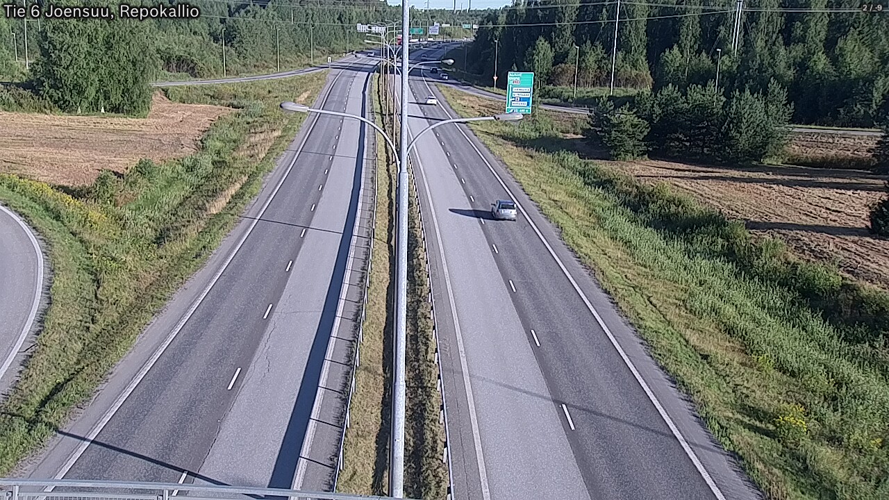 Weather Camera Image Road 6 Joensuu, Repokallio, Joensuu, Pohjois-Karjala