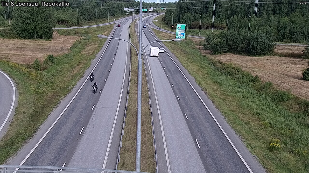 Weather Camera Image Väg 6 Joensuu, Repokallio, Joensuu, Pohjois-Karjala