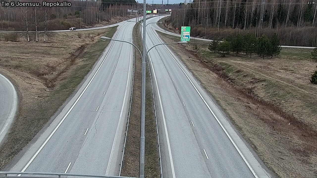 Weather Camera Image Road 6 Joensuu, Repokallio, Joensuu, Pohjois-Karjala