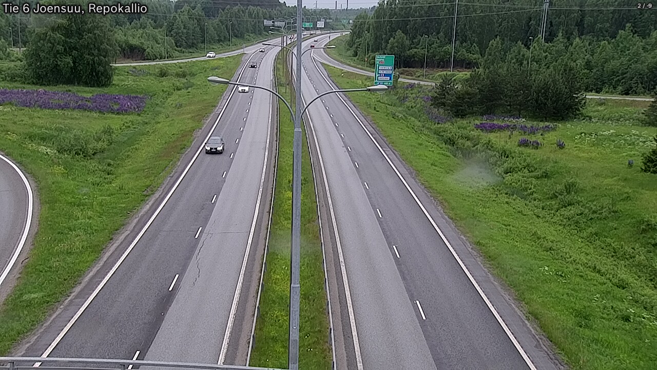 Kelikamerat Kuva Tie 6 Joensuu, Repokallio, Joensuu, Pohjois-Karjala