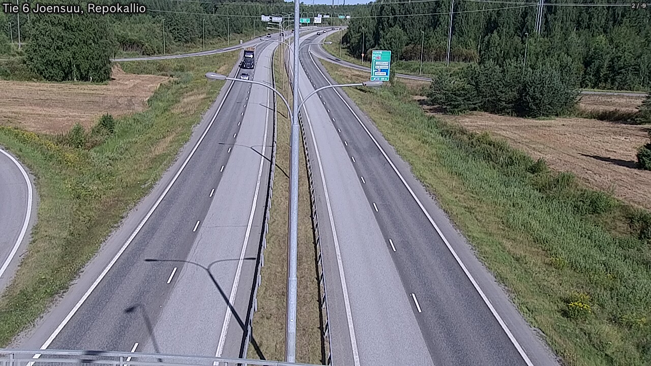 Weather Camera Image Väg 6 Joensuu, Repokallio, Joensuu, Pohjois-Karjala