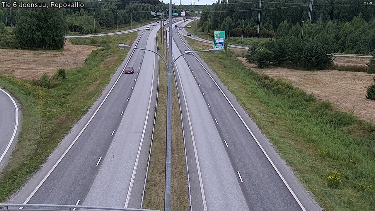 Weather Camera Image Väg 6 Joensuu, Repokallio, Joensuu, Pohjois-Karjala