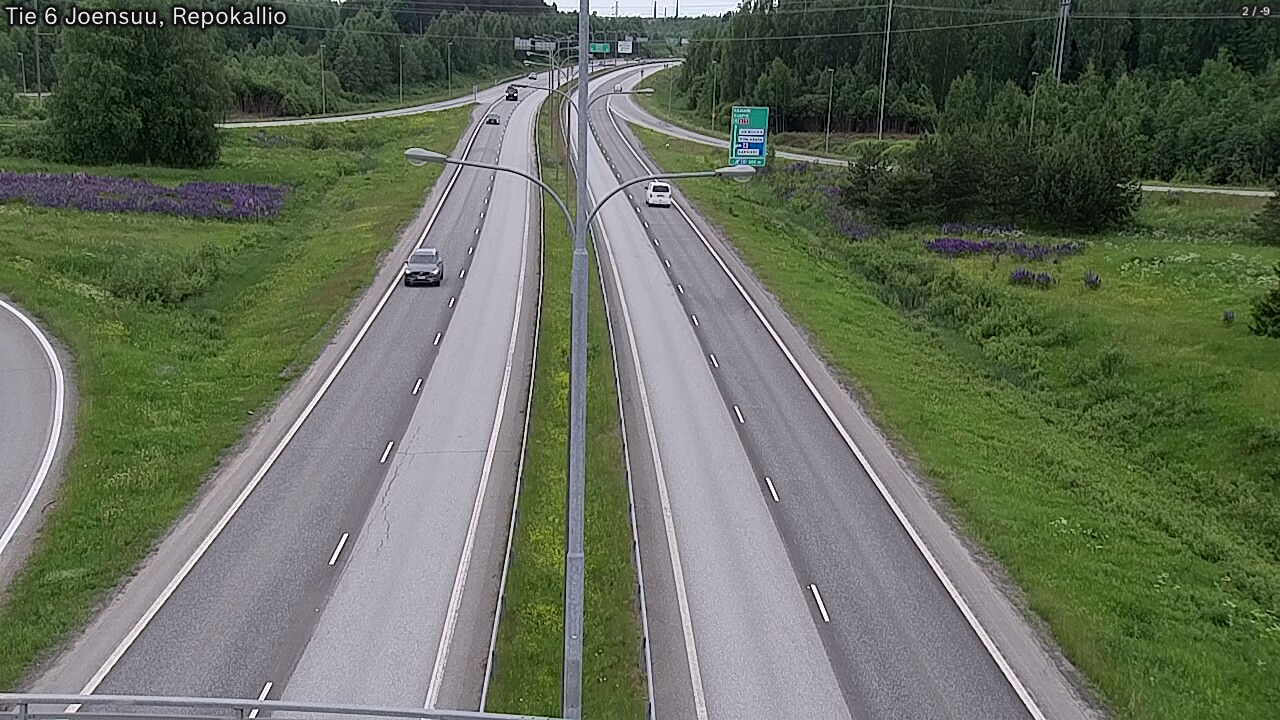 Kelikamerat Kuva Tie 6 Joensuu, Repokallio, Joensuu, Pohjois-Karjala