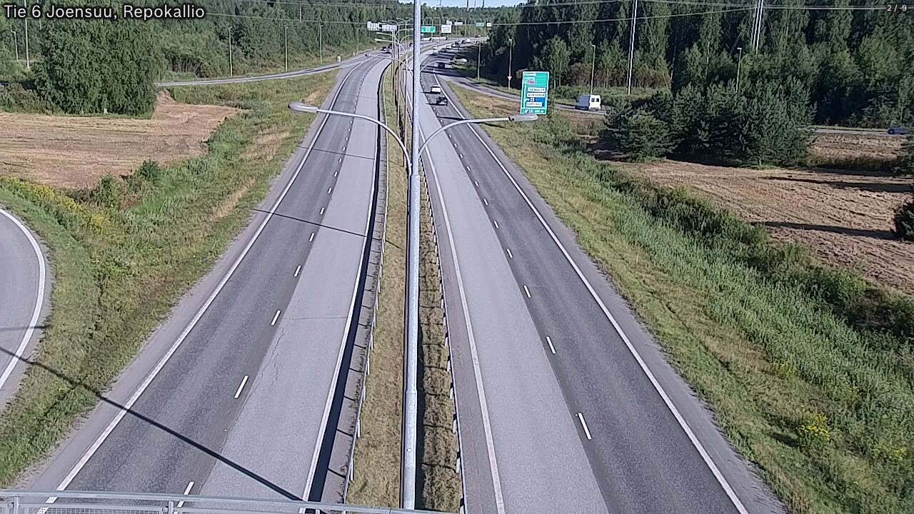 Weather Camera Image Road 6 Joensuu, Repokallio, Joensuu, Pohjois-Karjala