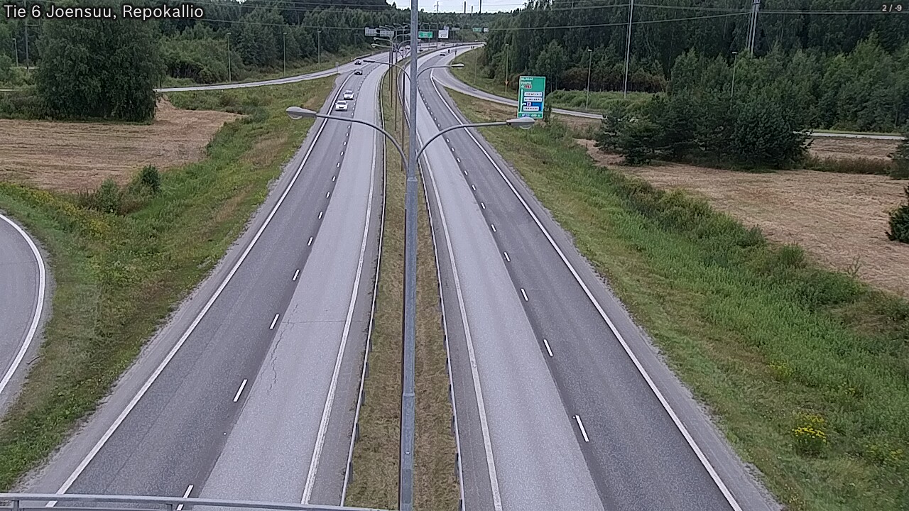 Weather Camera Image Väg 6 Joensuu, Repokallio, Joensuu, Pohjois-Karjala